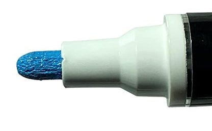 Enamel Paint Markers MPD-15 | LT. BLUE - 1 Pack | Permanent Marks on Metal, Glass, Rubber, Plastic & more, Waterproof UV Resistant - color: Light Blue