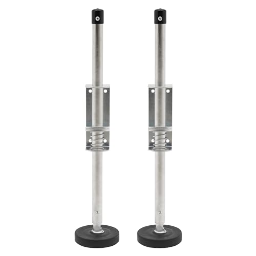 Ladder Stabilizer Leveler 2 PCS Adjustable Extension Ladder Leg Ground Leveler Maximum Load Capacity 330 lbs for Stairs Stable Platform and Ground Level for All Surfaces, 20 Inch