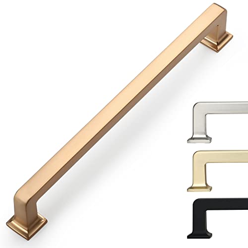 9BUILD 10 Pack 7.5 Inch Cabinet Handles - Champagne Bronze Cabinet Pulls for Kitchen and Dresser - color: Champagne Bronze, size: 7.5"/192MM Hole Center, style: 10 Pack