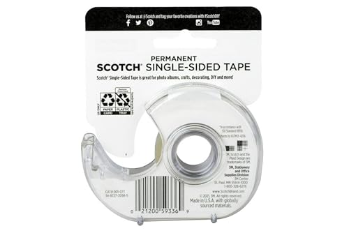 3M 001-3M Scotch 3/4-Inch Scrapbooking Tape - size: 1-Pack