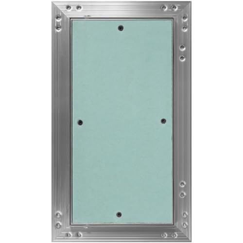 6" x 12" Waterproof Drywall Access Panel, Tileable and Paintable Ceiling and Wall Access Panel for Drywall, Wire Cover for Wall Covering Panels, Push to Open, Flush-Mount Wall Hole Cover - size: 6x12 Inch