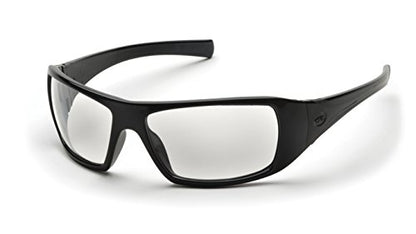 Pyramex Goliath Safety Eyewear Black Frame Clear Anti Fog Lens - color: Black Frame/Clear Lens