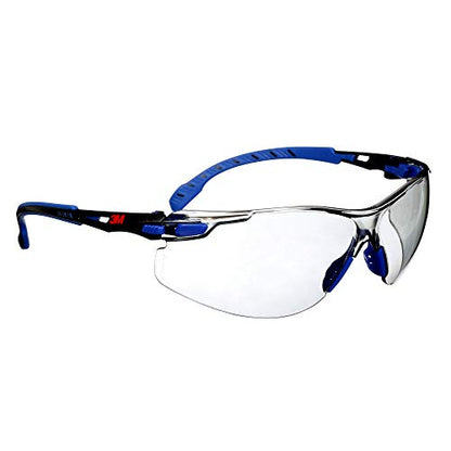 3M Safety Glasses, Solus 1000 Series, ANSI Z87, Scotchgard Anti-Fog, Indoor/Outdoor Grey Lens, Blue/Black Frame, Pack of 1 - size: Single, style: Gray I/O Lens, Blue/Black Frame