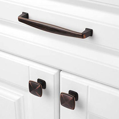 KOOFIZO 20 Pack 5 Inch Oil Rubbed Bronze Kitchen Cabinet Pulls Rubbed Bronze Cabinet Handles Bronze Cabinet Hardware for Kitchen Cabinets 1817 Drawer Dresser Cupboard Bedroom - color: Oil Rubbed Bronze, size: 5" CC - 20pcs