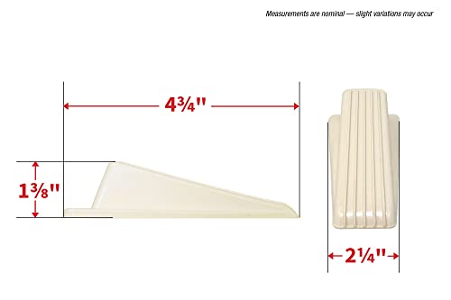 Shepherd Hardware 8935E Door Wedge, 2-Pack, Almond