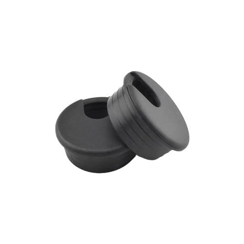 HAHIYO 2Pcs 1.77Inch/45mm Black ABS Plastic U-Shaped Desk Grommet Wire Grommet Cable Management Cord Hole Cover Desk Wire Hole Insert Wire Organizer for Computer Office Home School Equipment Systems - color: Black, size: U-shaped-1.77in-Black-2P