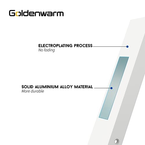 goldenwarm 5 Pack White Finger Edge Pulls Drawer Finger Pulls Kitchen Hardware Handles Bedroom Dresser Drawers, 3in Hole Centers - color: White, size: 3in(76mm) Hole Centers