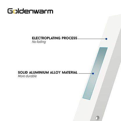 goldenwarm 5 Pack White Finger Edge Pulls Drawer Finger Pulls Kitchen Hardware Handles Bedroom Dresser Drawers, 3in Hole Centers - color: White, size: 3in(76mm) Hole Centers