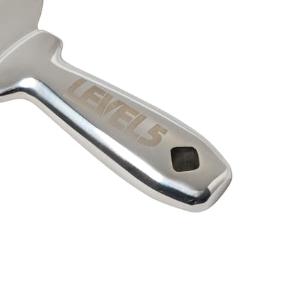 4" All Stainless Steel Joint Knife - LEVEL5 | Professional Grade Putty Blade, Premium Polished All-Metal, Precision Ground Edge, Ergonomic, Corrosion Resistant | 5-404 - size: 4-Inch