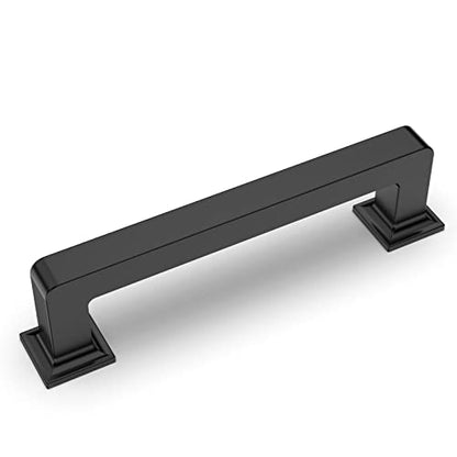 9BUILD 6 Pack 3 3/4 Inch Black Matte Cabinets Pulls - Drawer Pulls for Cabinets and Cupboards - color: Matte Black, size: 3.75"/96MM Hole Center, style: 6 Pack