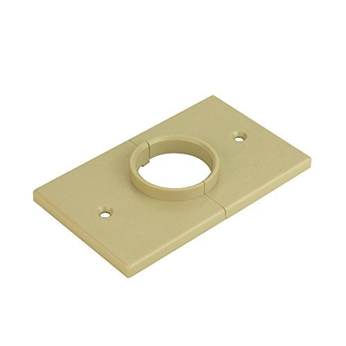 Skywalker Single-Gang Bulk Wire Splitting Wall Plate with 1-3/8” Hole (Ivory)