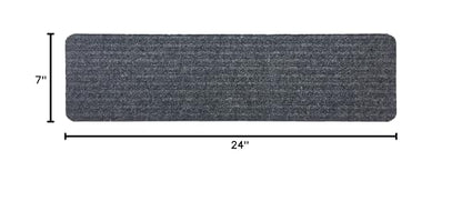 Stair Treads Collection Indoor Skid Slip Resistant Carpet Stair Tread Treads (Dark Grey, 1 Piece (7 in x 24 in)) - color: Dark Grey, size: 1 Pcs - 7"x24"
