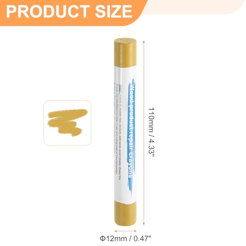 HARFINGTON 5pcs Wood Filler Sticks Wooden Wax Touch Up Furniture Repair Crayons for Scratch Hole Wood, Beech - color: Beech