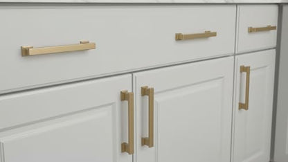 Alzassbg 10 Pack Champagne Bronze Cabinet Pulls, 5 Inch(128mm) Hole Centers Kitchen Cabinet Handles for Cabinets and Drawers AL3061TGP - color: Champagne Bronze, size: 5" Hole Center