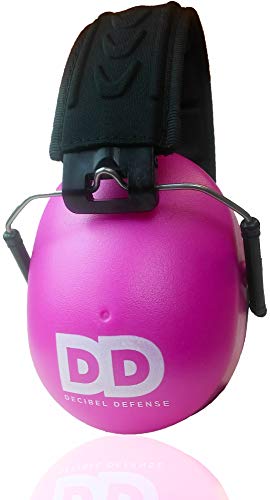 DECIBEL DEFENSE Professional Safety Ear Muffs 37dB NRR - The HIGHEST Rated & MOST COMFORTABLE Ear Protection For Shooting & Industrial Use - THE BEST HEARING PROTECTION...GUARANTEED (PINK) - color: Pink, size: Regular