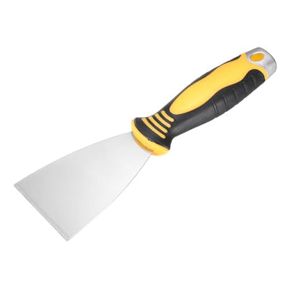 uxcell Putty Knife 2.5" High Carbon Steel Paint Scraper Flexible Drywall Repair Mud Knife for Removing Cement Wallpaper Mud Adhesive Taping with Metal Hammer End - size: 2.5"