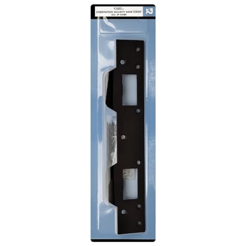 Nuk3y SP550 Combination Security Door Strike for 5-1/2 inch Hole Center (Matte Black) - color: Matte Black