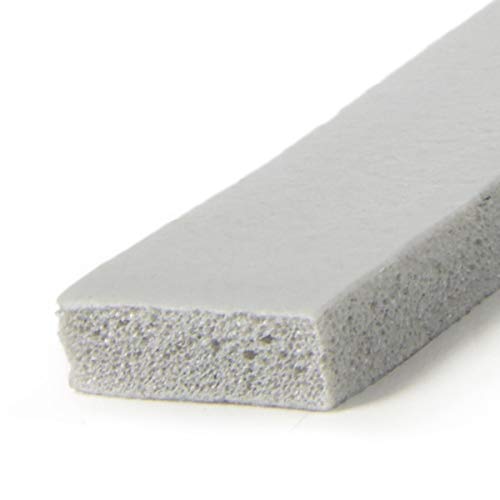 Frost King Vinyl Foam Tape - Closed Cell - Moderate Compression, 3/4" W, 3/16" Thick, 17' L, Grey (Pack of 2) - size: Pack of 2, style: 3/4"W,3/16"T,17'L,Grey
