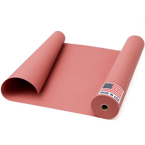 Floor Protection Paper 24" x 1992" (166’) Red Rosin Paper Roll - Made in USA Thick Heavy-Duty 7 mil Masking Paper for Surface Protection from Paint, Dust, Foot Traffic - Paint Floor Covering - style: 332 sq ft (24" x 166' Roll)
