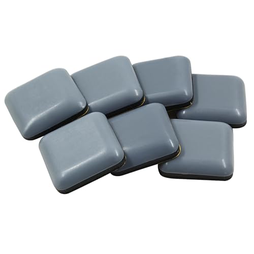 Bivethoi 20 Pcs Furniture Glide Square,Self-Adhesive Sliders Pads Magic Sliders Floor Protectors Sofa Glides for Wood, Ceramic Tile Floor(25 * 25mm) - size: 1", Square