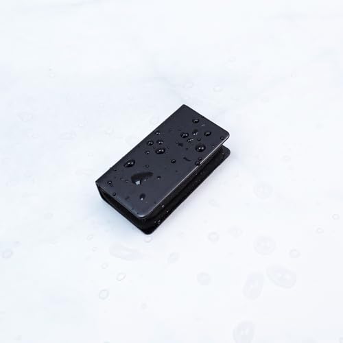 T Tulead Glass Clip Black Strike Plate Magnetic Rectangular Glass Clamp 1.6"x0.4"x0.8" Pack of 4 for Cabinet, Door, Wardrobe
