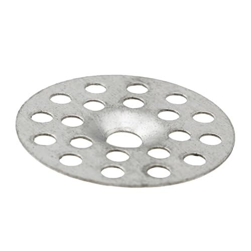 200PCS 1 Inch Plaster Wall Repair Washers Insulation Nail Gaskets Silver Special for Wall Ceiling Drywall Hole Fixing Galvanized Metal Composite Board Fixing Lock Washers
