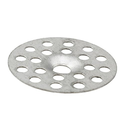 200PCS 1 Inch Plaster Wall Repair Washers Insulation Nail Gaskets Silver Special for Wall Ceiling Drywall Hole Fixing Galvanized Metal Composite Board Fixing Lock Washers