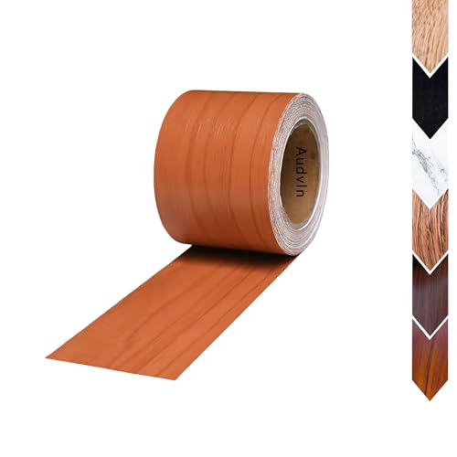 Wood Grain Repair Tape, 2" x 32ft Self Adhesive Tape for Furniture, Flooring, Cabinets, Doors, Windows, DIY Crafts - Durable, Easy to Use for Seamless Repairs - color: Reddish Cherry, size: 2.0 in