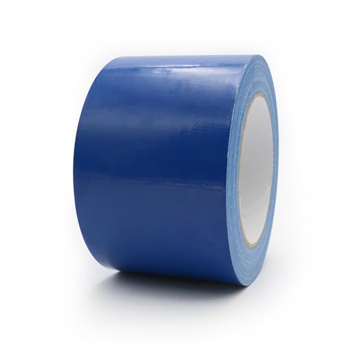 Heavy Duty Duct Tape 3 Inch X 33 Yards, 8.5 Mil Thickness, Multi Purpose Blue Duct Tape, No Residue, Waterproof and Tear by Hand - for Repairs, Industrial, Professional Use - color: Blue, size: 3 Inch X 33 Yards