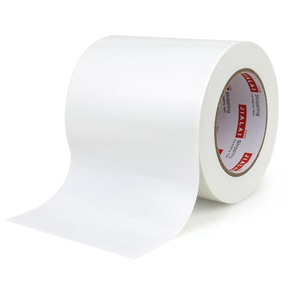 Wide Duct Tape, Industrial Grade 30Yards (90 ft) Wide Tape 5'' Duct, 9 Mil Heavy-Duty, Waterproof, Strong, Flexible, No Residue, for Crafts & Home Improvement (White, 5'' x 90ft) - color: White, size: 5'' x 90ft