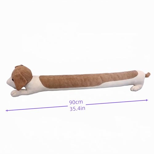 Fabric Under Door Draft Stopper Weather Stripping Sound Proof Bottom Seal Heavy Duty Reduce Noice Window Draft Stopper Decorative Cute Dog