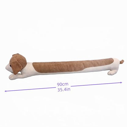 Fabric Under Door Draft Stopper Weather Stripping Sound Proof Bottom Seal Heavy Duty Reduce Noice Window Draft Stopper Decorative Cute Dog