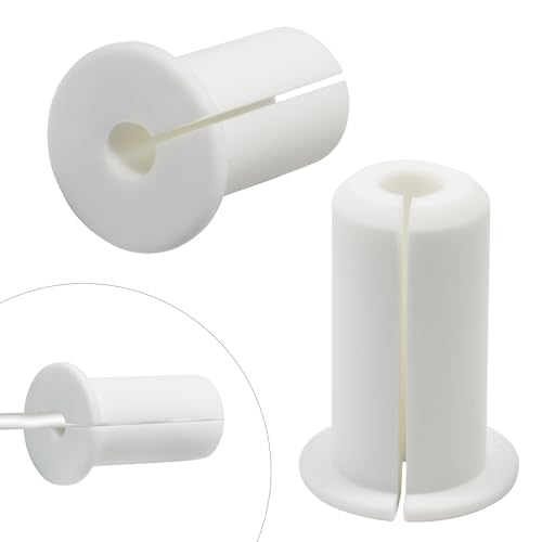 EASYEAH 2pc Starlink Cable Grommet 3/4" Silicone Waterproof Wall Hole Pass Through Split Cable Bushings for TV Wire Ethernet Cord, Starlink Cable Routing Kit Accessories, 38mm/1.5" Ht, White - color: White-2, size: 0.75 in Dia x 1.5 in H