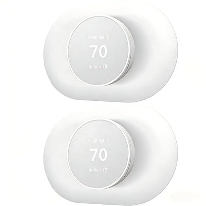 Compatible with Google Nest Thermostat 2020 Wall Plate Cover, Nest Thermostat Trim Kit, Nest Thermostat Wall Plate Cover, Easy Installation - Snow （2 Pack） - color: 2 Pack Snow