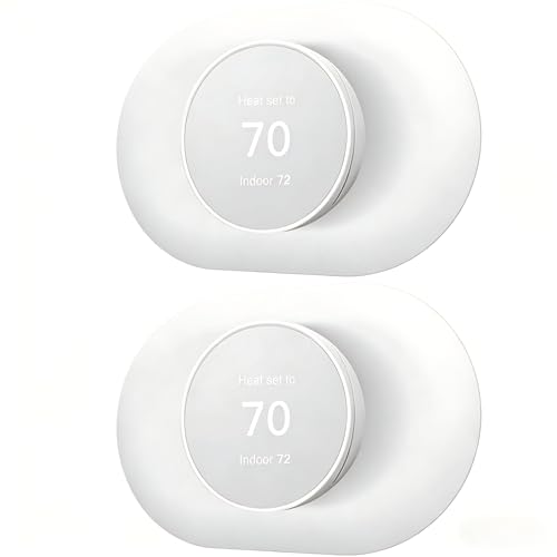 Compatible with Google Nest Thermostat 2020 Wall Plate Cover, Nest Thermostat Trim Kit, Nest Thermostat Wall Plate Cover, Easy Installation - Snow （2 Pack） - color: 2 Pack Snow