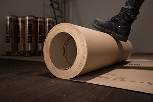 Ram Board Plus Heavy Duty 38 inch x 100 feet, Faster Installs, Pre-Taped, Painting, Remodeling, Construction Temporary Floor Protection (317 Sq. Ft.)