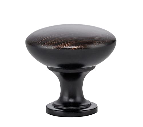 Ravinte 10 Pack Cabinet Knobs and Pulls - Oil Rubbed Bronze and Brass for Cabinets, Dressers, and Drawers - color: Oil Rubbed Bronze