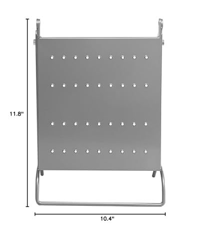 Ladder Platform Accessory - Work Tray for Tools, 400 lbs Capacity, Heavy Duty Ladder Accessory Universal Fit for Most Ladders (Silver)