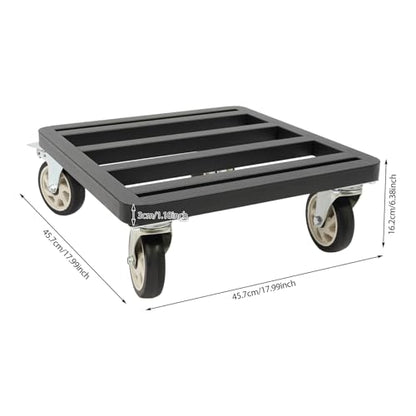 18x18 Inch Square Furniture Dolly, 1200LBS Heavy Duty Furniture Dolly for Sofa, Refrigerator, Washer on Hardwood & Carpet, Moving Dolly with 4 Swivel Wheels for Home and Office Moving