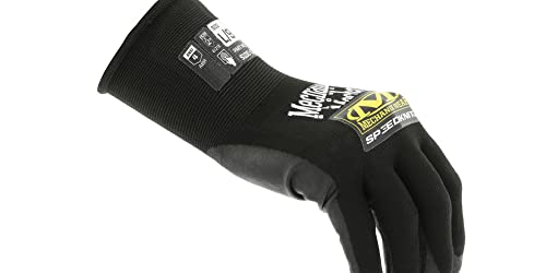 Mechanix Wear SpeedKnit S1DC05 Coated-Knit Work Gloves - Durable Cut & Abrasion Resistant Safety Gloves - Touchscreen Compatible - Machine Washable - Large - Black - size: Large