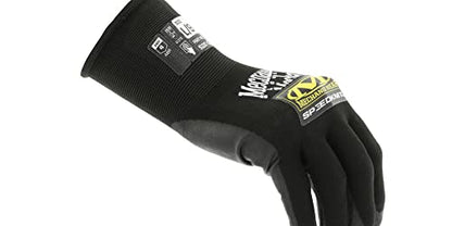 Mechanix Wear SpeedKnit S1DC05 Coated-Knit Work Gloves - Durable Cut & Abrasion Resistant Safety Gloves - Touchscreen Compatible - Machine Washable - Large - Black - size: Large