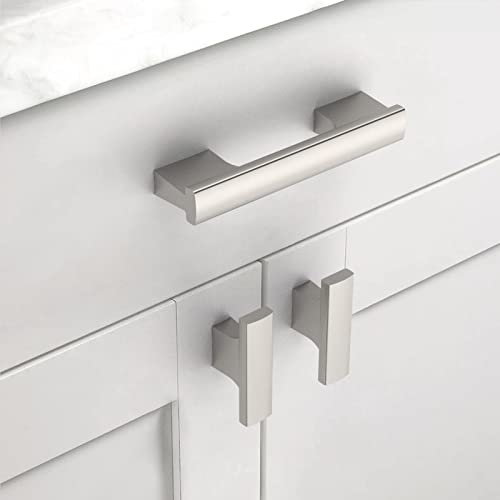 Asidrama 30 Pack Brushed Satin Nickel Kitchen Cabinet Knobs Drawer Cabinet Hardware Zinc Knobs for Dresser Drawers - color: Brushed Satin Nickel, style: 30 Pack