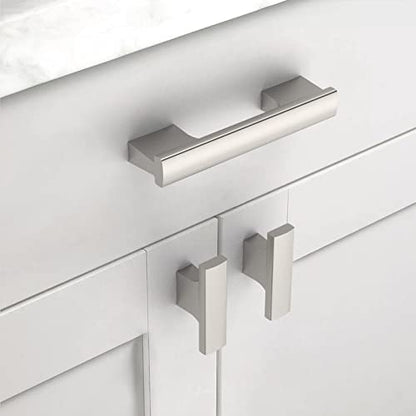 Asidrama 30 Pack Brushed Satin Nickel Kitchen Cabinet Knobs Drawer Cabinet Hardware Zinc Knobs for Dresser Drawers - color: Brushed Satin Nickel, style: 30 Pack