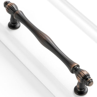 10 Pack 5 Inch Oil Rubbed Bronze Cabinet Pulls Brushed Bronze Cabinet Handles Bronze Hardware for Kitchen Cabinets 2510 Drawer Dresser Cupboard Bedroom Bathroom - color: Oil Rubbed Bronze, size: 5 In Hole Distance