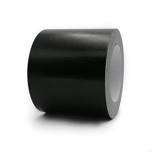 Heavy Duty Duct Tape 4 Inch X 33 Yards, 8.5 Mil Thickness, Multi Purpose Black Duct Tape, No Residue, Waterproof and Tear by Hand - for Repairs, Industrial, Professional Use - color: Black, size: 4 inch X 33 Yards