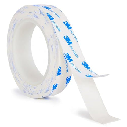 Heavy Duty Double Sided Tape 1in X 9.85ft, Removable No Residue Foam Adhesive Strips, Mounting Tape for Walls, Pictures, Posters, LED Light Strips & Home Decor (1in) - size: 1in