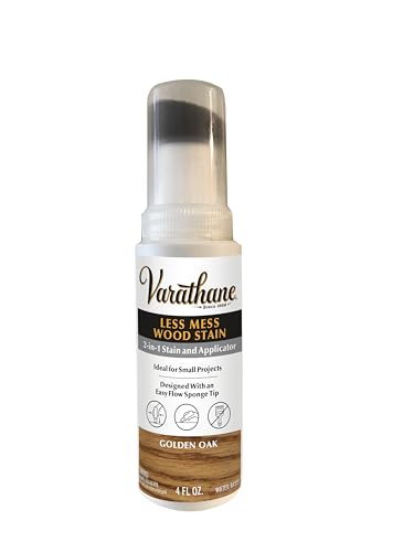 Varathane 368035 Less Mess Wood Stain and Applicator, 4 oz, Golden Oak - color: Golden Oak, size: 4 Ounce (Pack of 1)