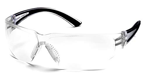 Pyramex Cortez Safety Eyewear, Clear Anti-Fog Lens With Black Temples - color: Black Temples/Clear Anti-fog Lens