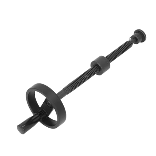 Fockety Workbench Vise Screw, T18 Self Locking Good Bearing Bench Screw with 100mm Handwheel, Heavy Duty DIY Vise Tool, Woodworking Machinery Press Clamp for Woodworking Projects (Black) - size: 300mm