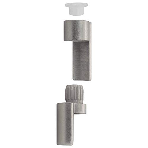 Nuk3y Door Saver 3 III Hinge Pin Stop for Residential Doors Fits All 3"" to 4-1/2"" Hinges (Satin Nickel) - color: Satin Nickel